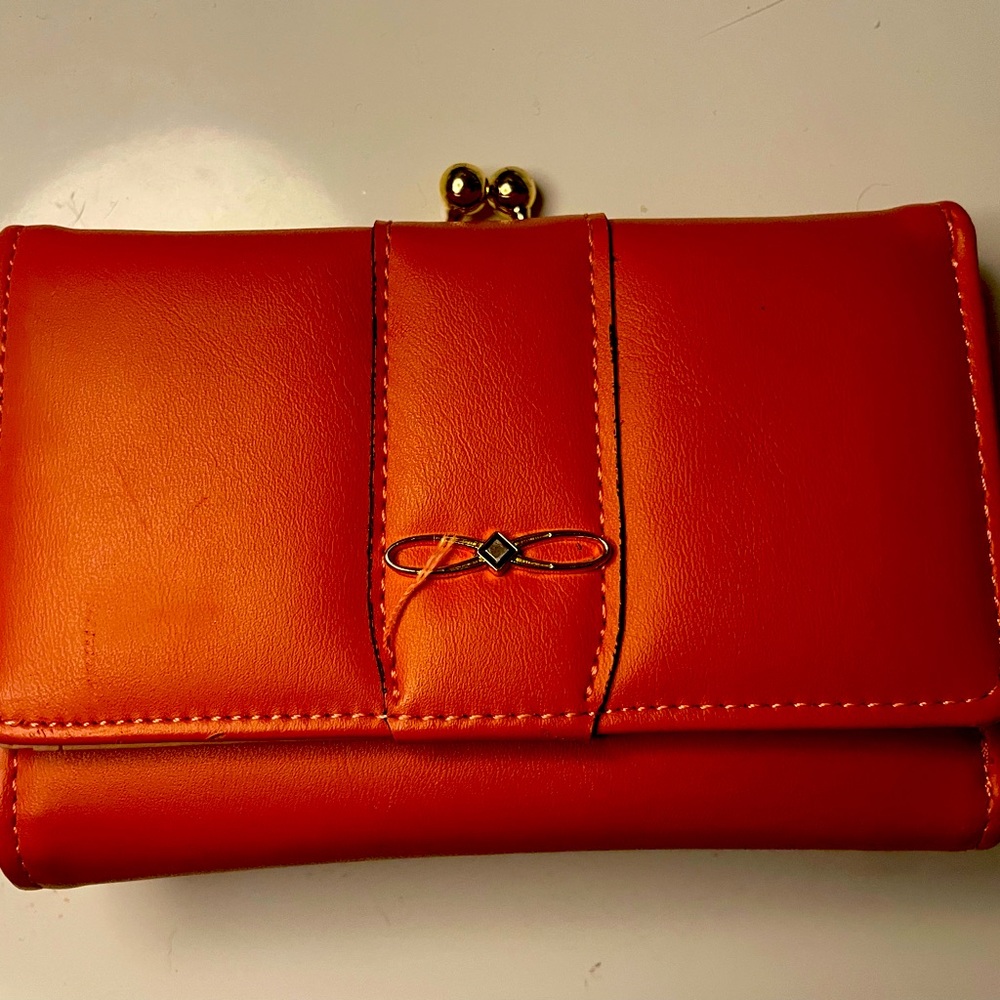 Wallet with coin purse in back